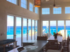 View of ocean from dining area