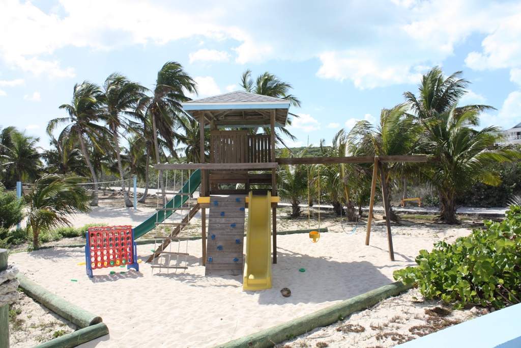 Play area for kids at the beach and pool area